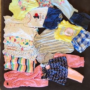 Lot of 0-3 month baby girl clothes